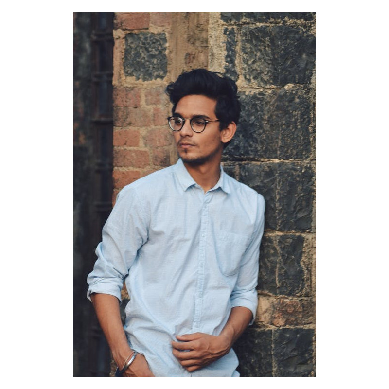 Blue Button-up Dress Shirt