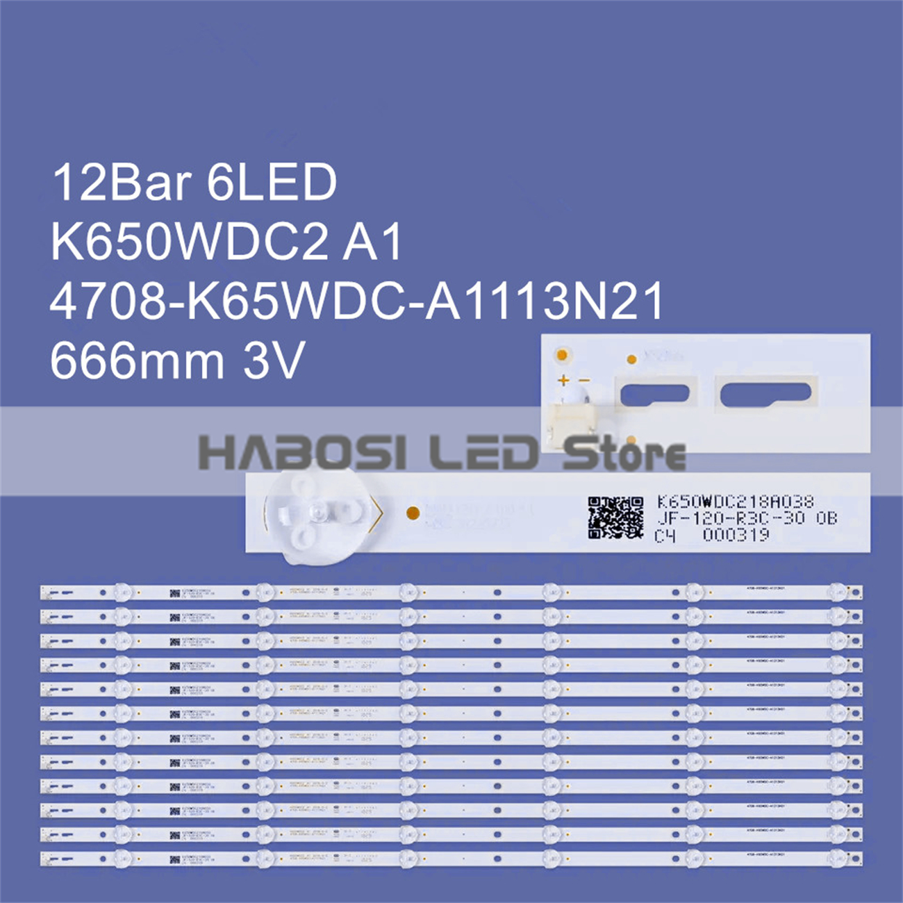 New 12pcs LED K650WDC2 A1 4708 K65WDC A1213K01 A1113N21 65PUF6023 T3 65PUF6263 T3 65U810 65U5080 65U5855EC AL65ASUHD 65LUA69K