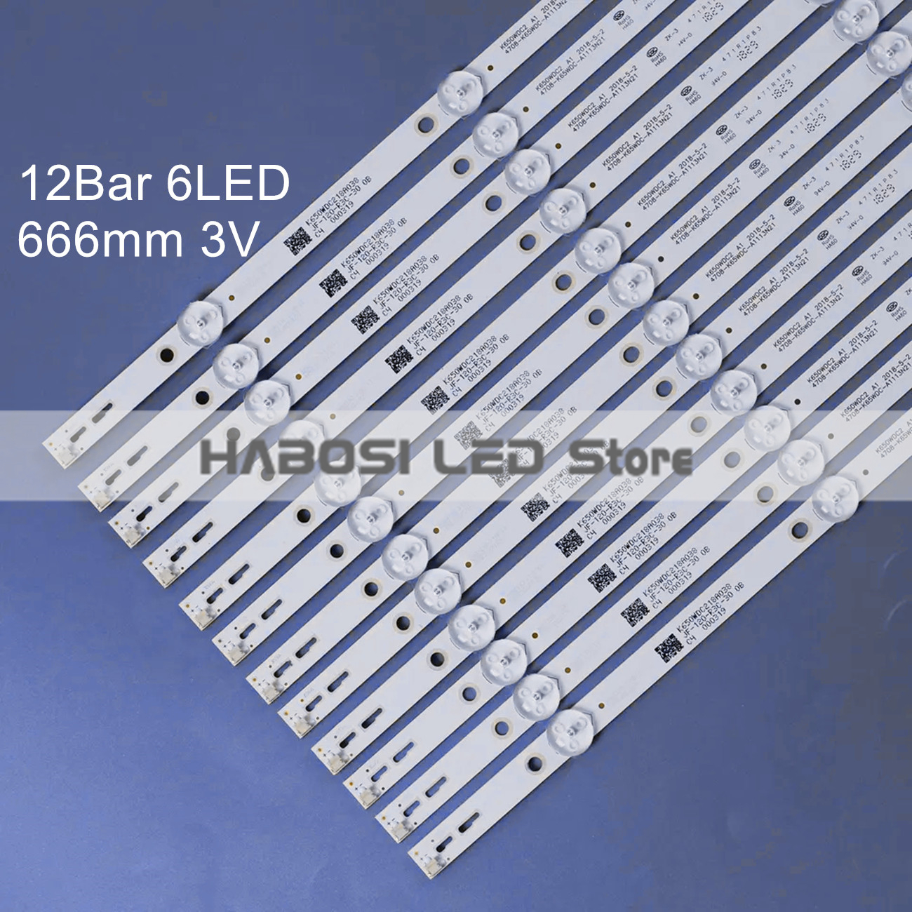 New 12pcs LED K650WDC2 A1 4708 K65WDC A1213K01 A1113N21 65PUF6023 T3 65PUF6263 T3 65U810 65U5080 65U5855EC AL65ASUHD 65LUA69K