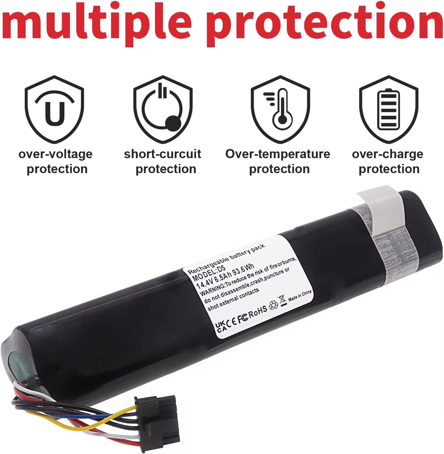 Battery 945-0225, 205-0011 for Neato Botvac Connected, D3, D3+, D4, D5, D5+, D6, D7, D301, D303,D502,D503,D701,D702,D703,D705