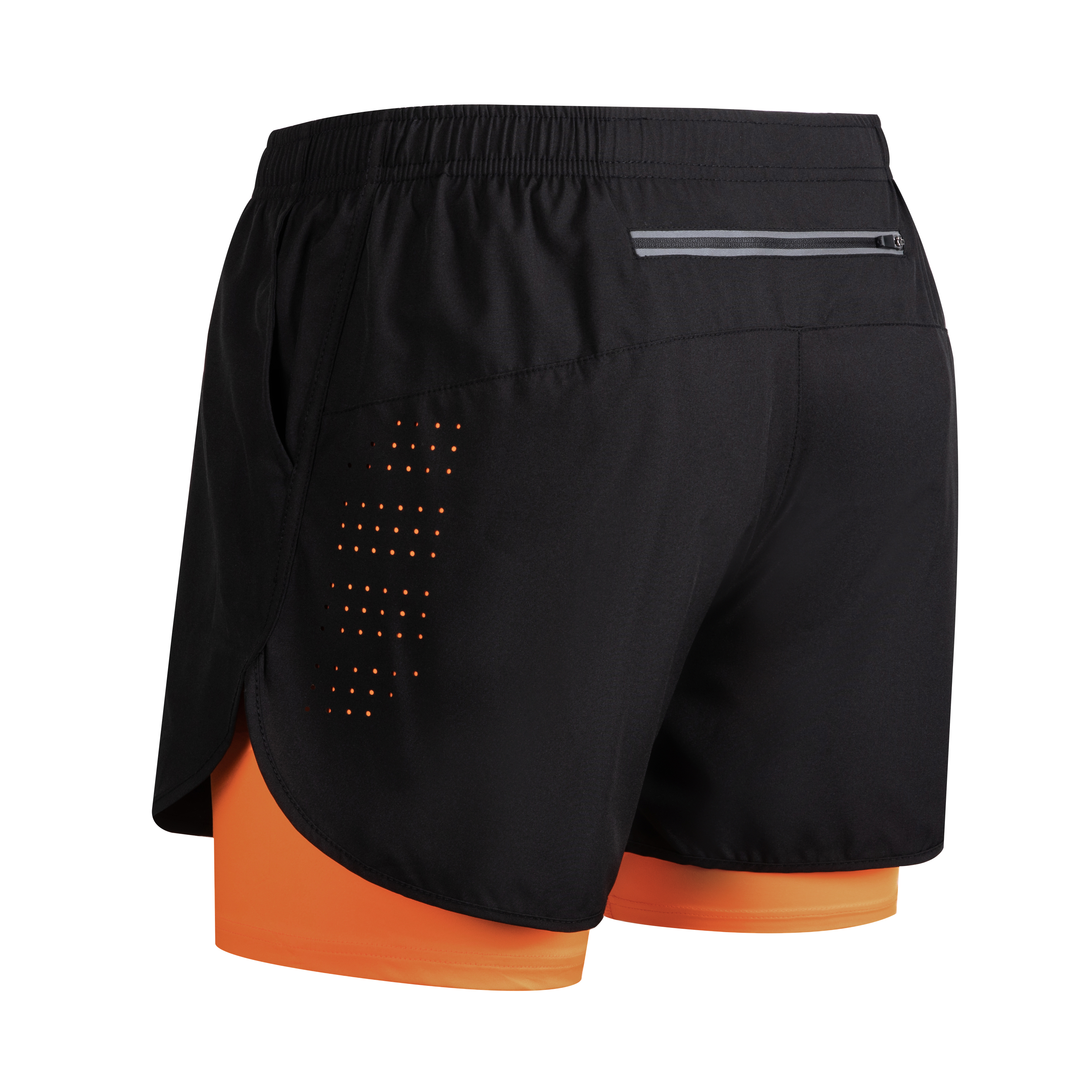 Men's Running Shorts Quick-drying Fitness Black Double Layer Shorts Men New Sport Workout Training Bodybuilding Short Pants