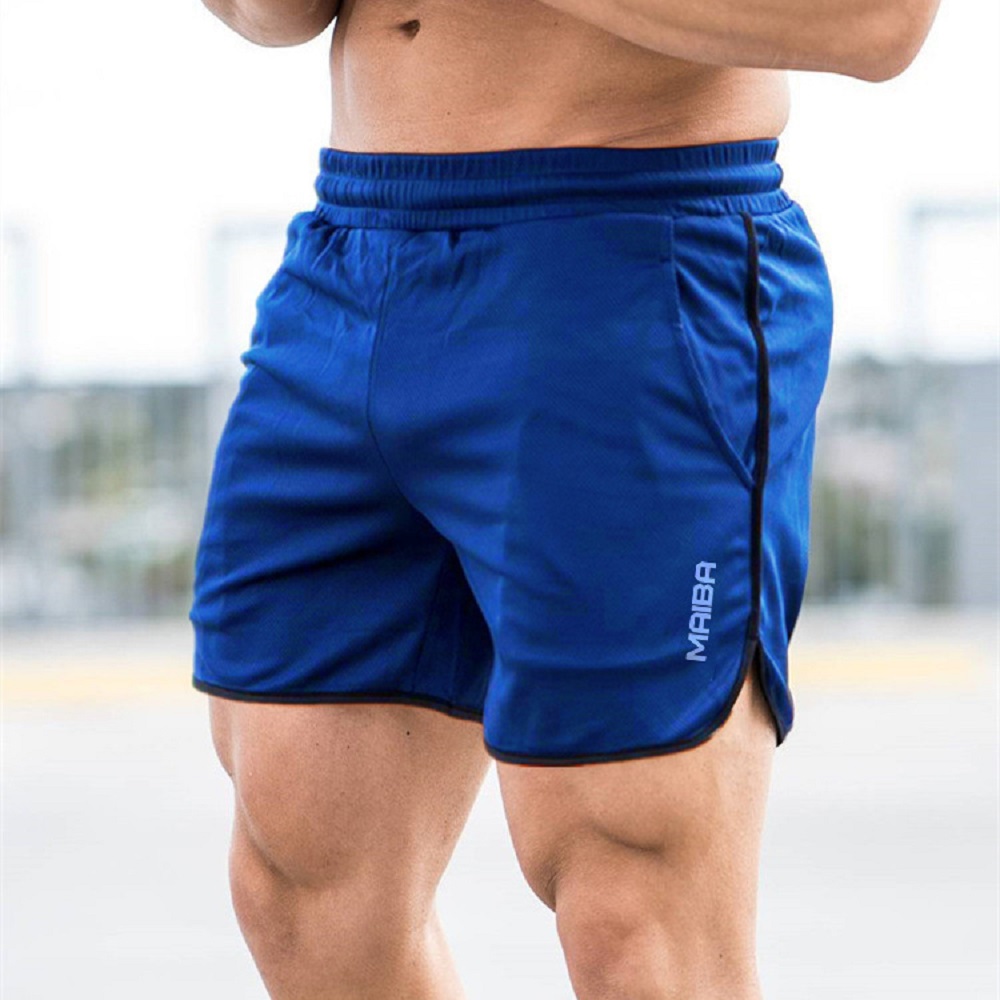 Shorts  New Fitness Breathable Sports Shorts Running Quick Dry Pants Summer Slim Training Quarter Pants 2023