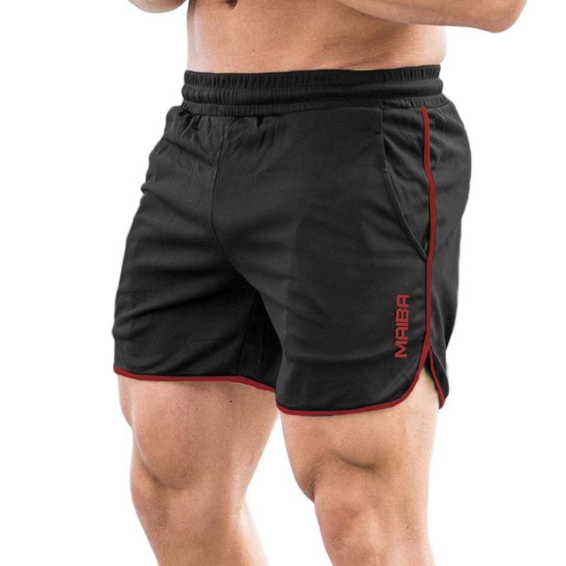 Shorts  New Fitness Breathable Sports Shorts Running Quick Dry Pants Summer Slim Training Quarter Pants 2023