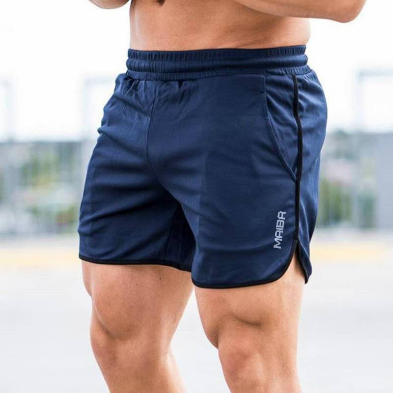 Shorts  New Fitness Breathable Sports Shorts Running Quick Dry Pants Summer Slim Training Quarter Pants 2023