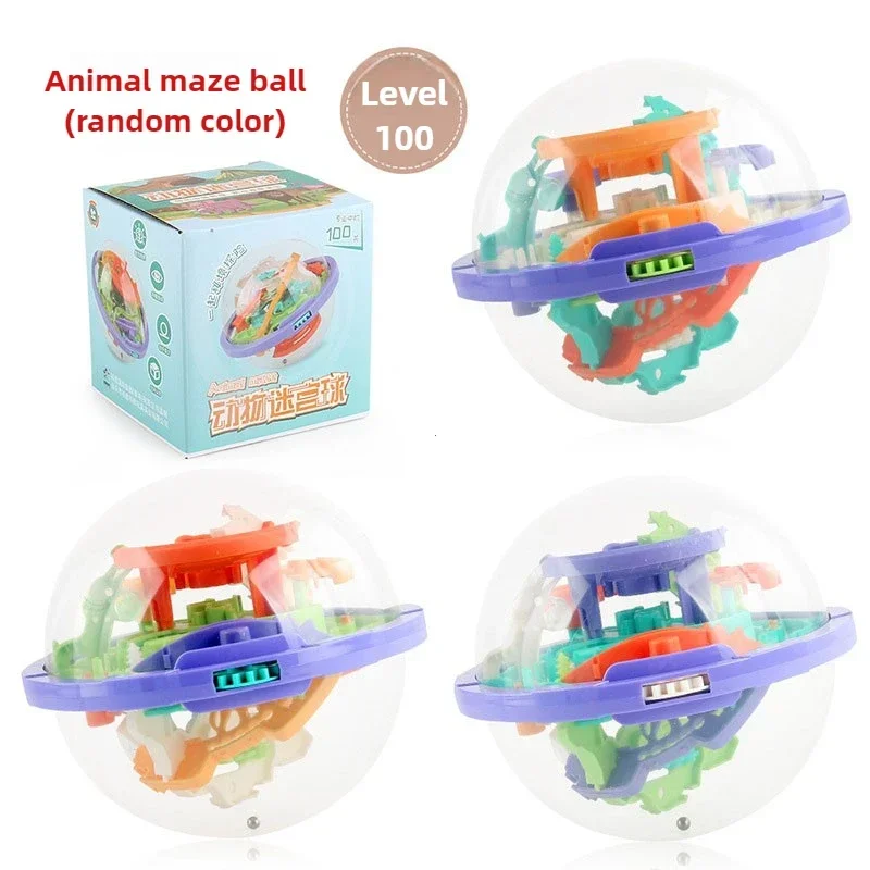 Maze Ball Mini 3D Magic Puzzle Intelligence & Idea Perplexus Maze Game Labyrinth Gifts Display Stand for Kids and Adults