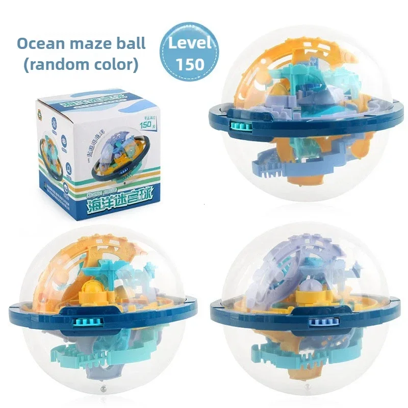 Maze Ball Mini 3D Magic Puzzle Intelligence & Idea Perplexus Maze Game Labyrinth Gifts Display Stand for Kids and Adults
