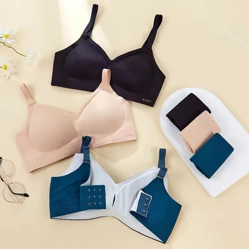 Kissy series underwear seamless vest sports sling lace platinum rimless bra