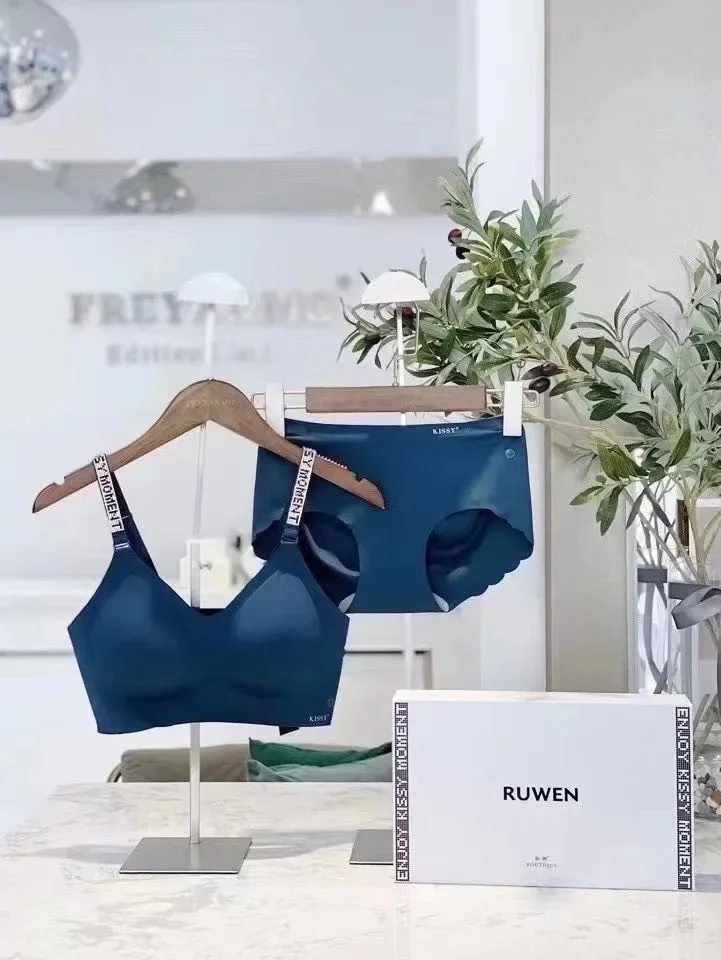 Kissy series underwear seamless vest sports sling lace platinum rimless bra