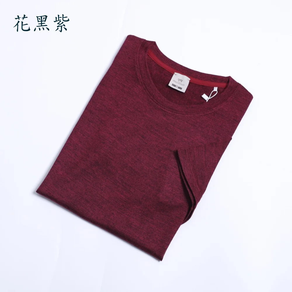 Women's 100% Merino Wool T Shirt Merino Short Sleeve Slim Fit Base Layer Tee Hiking Yoga Running Breathable Wicking Quick Drying