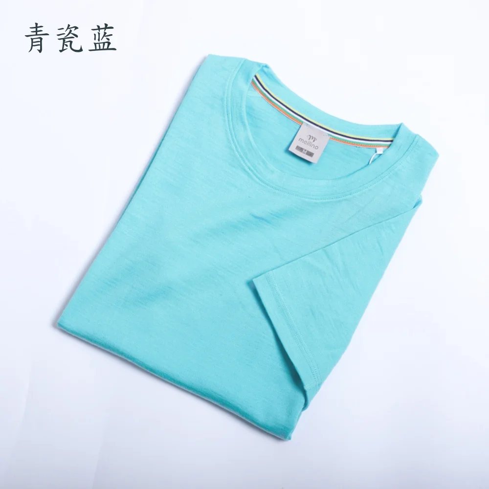 Women's 100% Merino Wool T Shirt Merino Short Sleeve Slim Fit Base Layer Tee Hiking Yoga Running Breathable Wicking Quick Drying