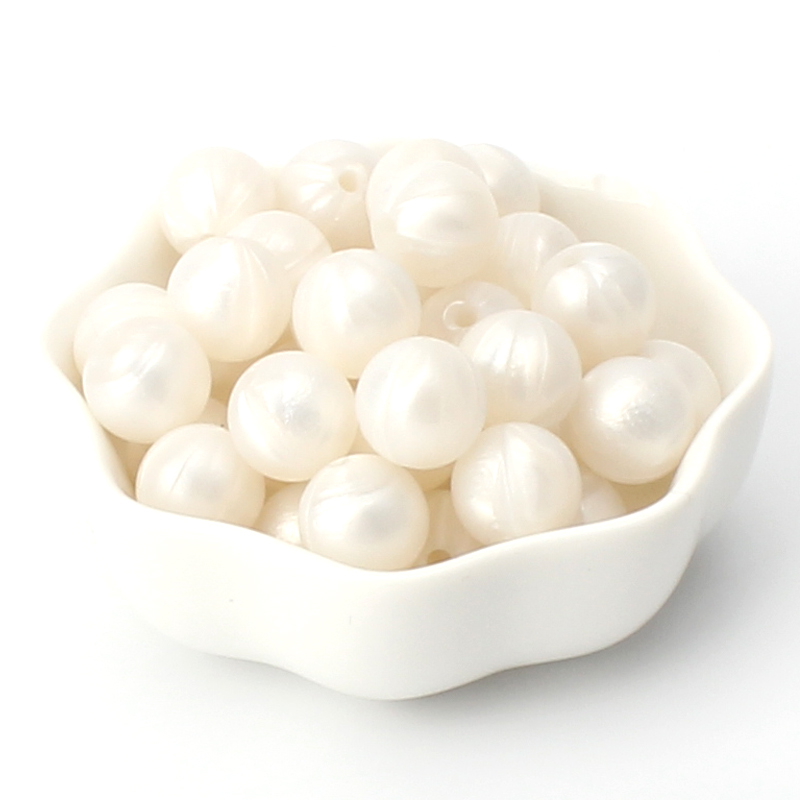 40pcs 9/12/15mm Silicone Round Beads for Pen Decor Jewelry Making DIY Pendant Bracelet Chain Keychain Bulk Handmade ﻿Wholesale