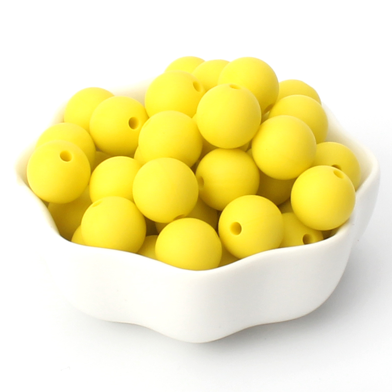 40pcs 9/12/15mm Silicone Round Beads for Pen Decor Jewelry Making DIY Pendant Bracelet Chain Keychain Bulk Handmade ﻿Wholesale