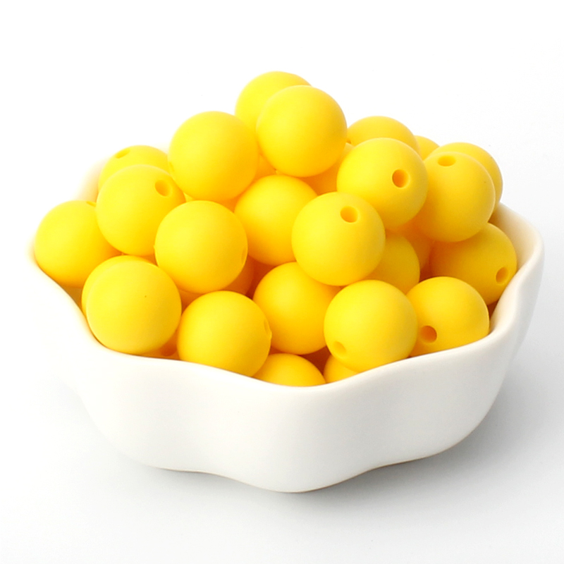 40pcs 9/12/15mm Silicone Round Beads for Pen Decor Jewelry Making DIY Pendant Bracelet Chain Keychain Bulk Handmade ﻿Wholesale