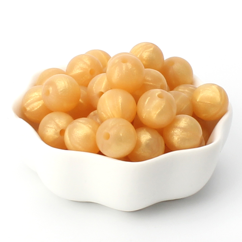 40pcs 9/12/15mm Silicone Round Beads for Pen Decor Jewelry Making DIY Pendant Bracelet Chain Keychain Bulk Handmade ﻿Wholesale