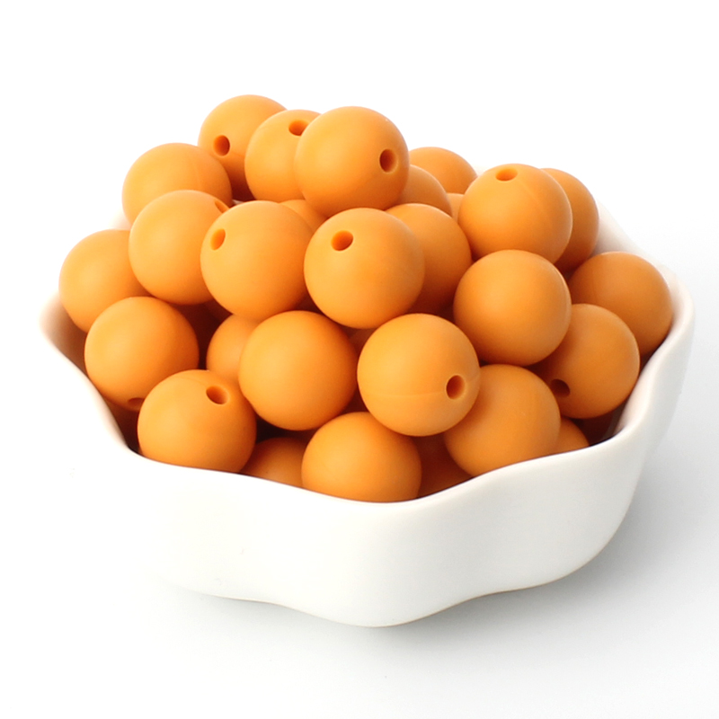 40pcs 9/12/15mm Silicone Round Beads for Pen Decor Jewelry Making DIY Pendant Bracelet Chain Keychain Bulk Handmade ﻿Wholesale