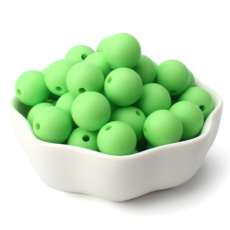 40pcs 9/12/15mm Silicone Round Beads for Pen Decor Jewelry Making DIY Pendant Bracelet Chain Keychain Bulk Handmade ﻿Wholesale