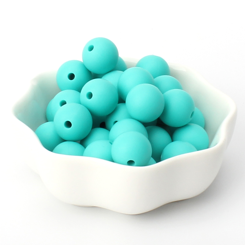 40pcs 9/12/15mm Silicone Round Beads for Pen Decor Jewelry Making DIY Pendant Bracelet Chain Keychain Bulk Handmade ﻿Wholesale