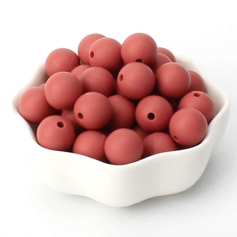 40pcs 9/12/15mm Silicone Round Beads for Pen Decor Jewelry Making DIY Pendant Bracelet Chain Keychain Bulk Handmade ﻿Wholesale