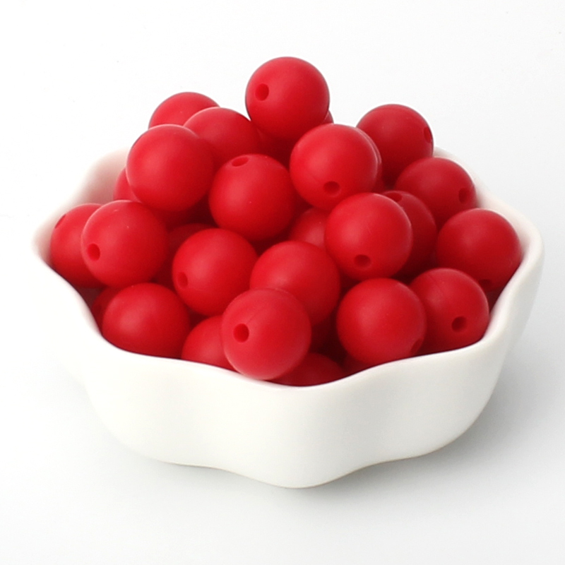 40pcs 9/12/15mm Silicone Round Beads for Pen Decor Jewelry Making DIY Pendant Bracelet Chain Keychain Bulk Handmade ﻿Wholesale