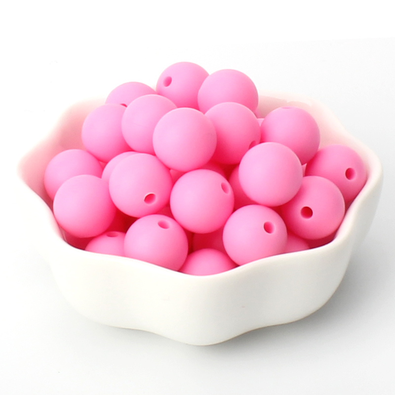 40pcs 9/12/15mm Silicone Round Beads for Pen Decor Jewelry Making DIY Pendant Bracelet Chain Keychain Bulk Handmade ﻿Wholesale