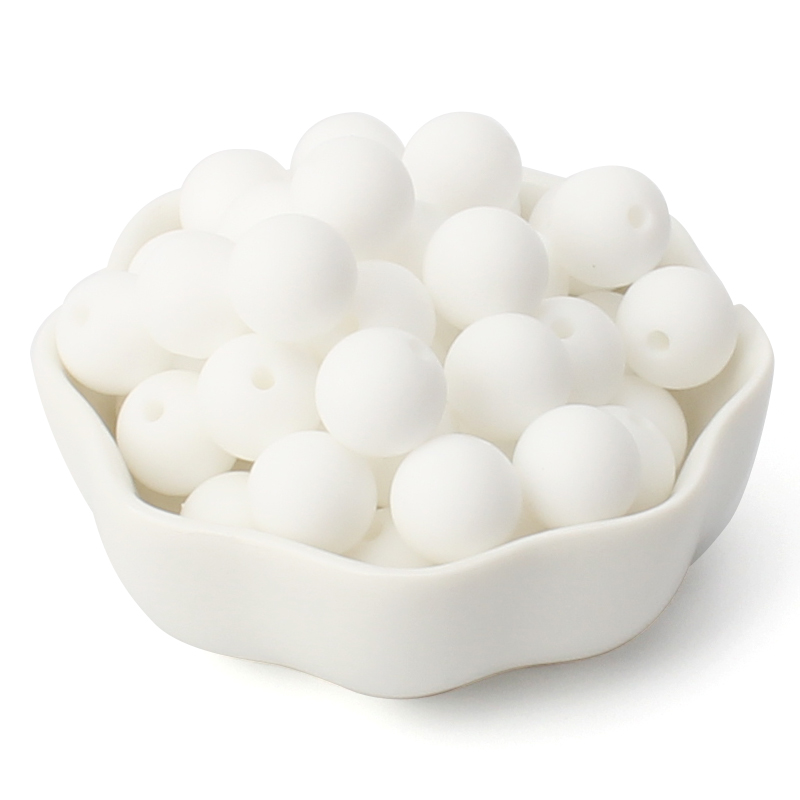 40pcs 9/12/15mm Silicone Round Beads for Pen Decor Jewelry Making DIY Pendant Bracelet Chain Keychain Bulk Handmade ﻿Wholesale