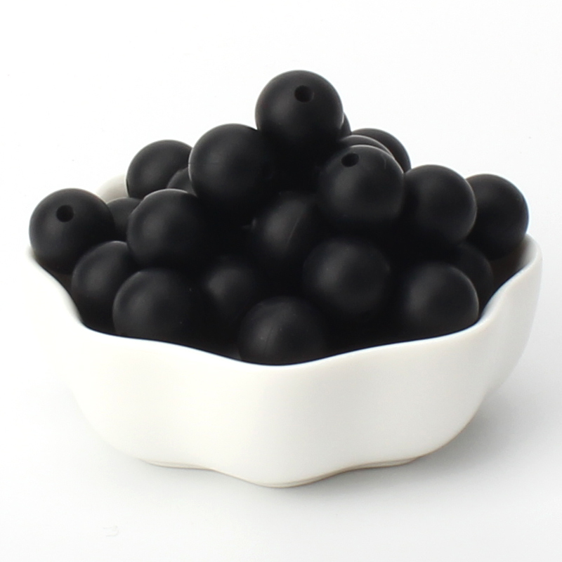 40pcs 9/12/15mm Silicone Round Beads for Pen Decor Jewelry Making DIY Pendant Bracelet Chain Keychain Bulk Handmade ﻿Wholesale