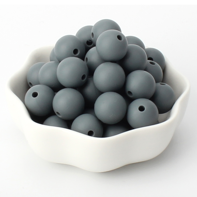 40pcs 9/12/15mm Silicone Round Beads for Pen Decor Jewelry Making DIY Pendant Bracelet Chain Keychain Bulk Handmade ﻿Wholesale