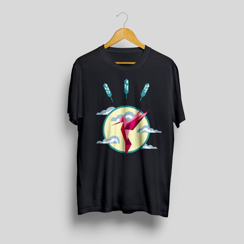 Hummingbird printed t-shirt May 30 18 00 11