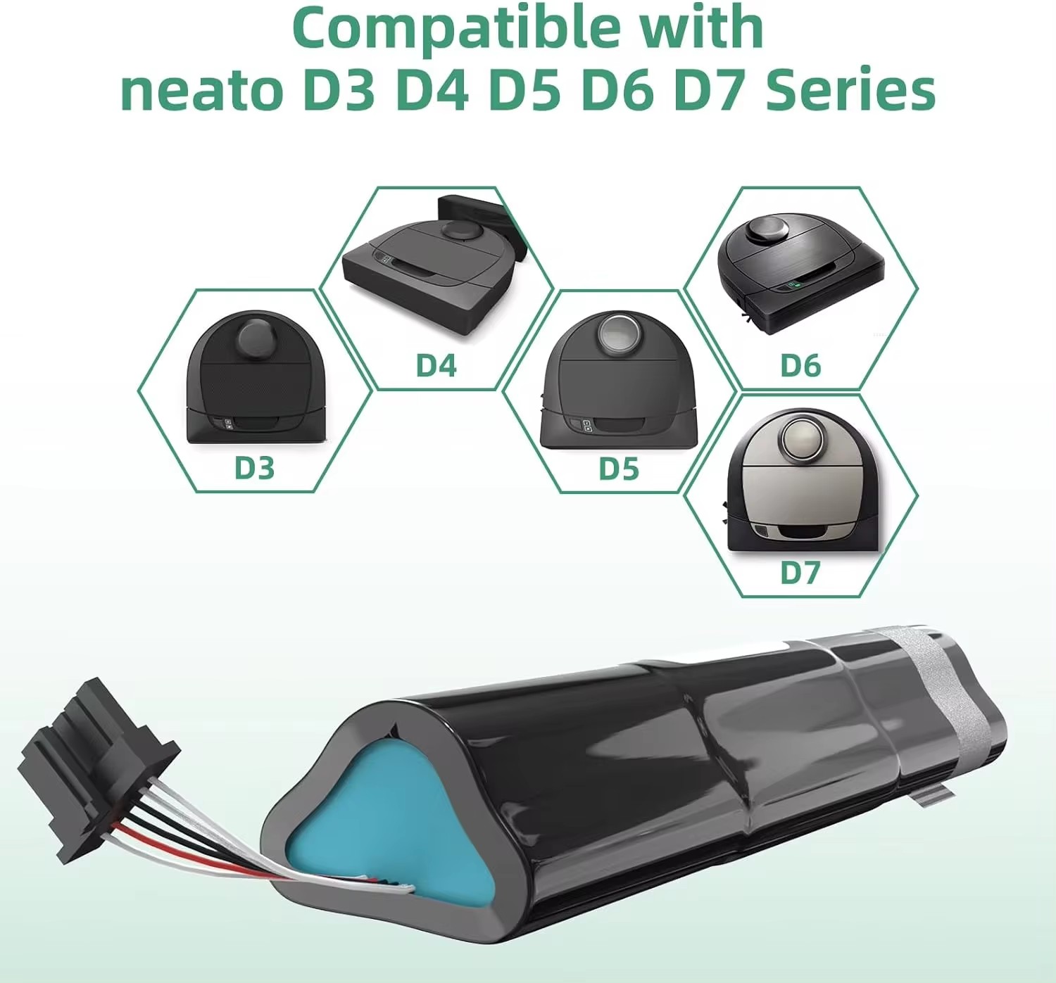 Battery 945-0225, 205-0011 for Neato Botvac Connected, D3, D3+, D4, D5, D5+, D6, D7, D301, D303,D502,D503,D701,D702,D703,D705