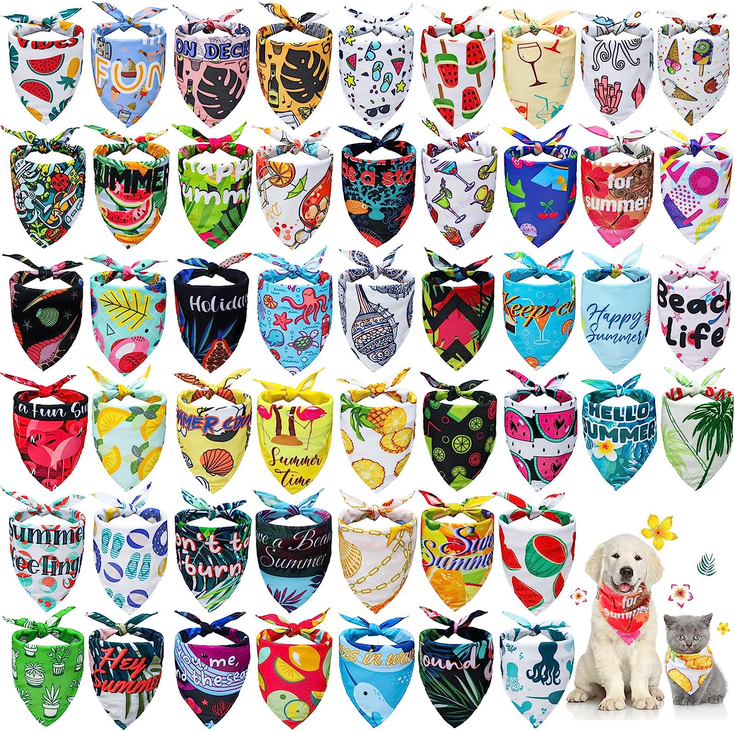 50Pack Summer Hawaii Dog...