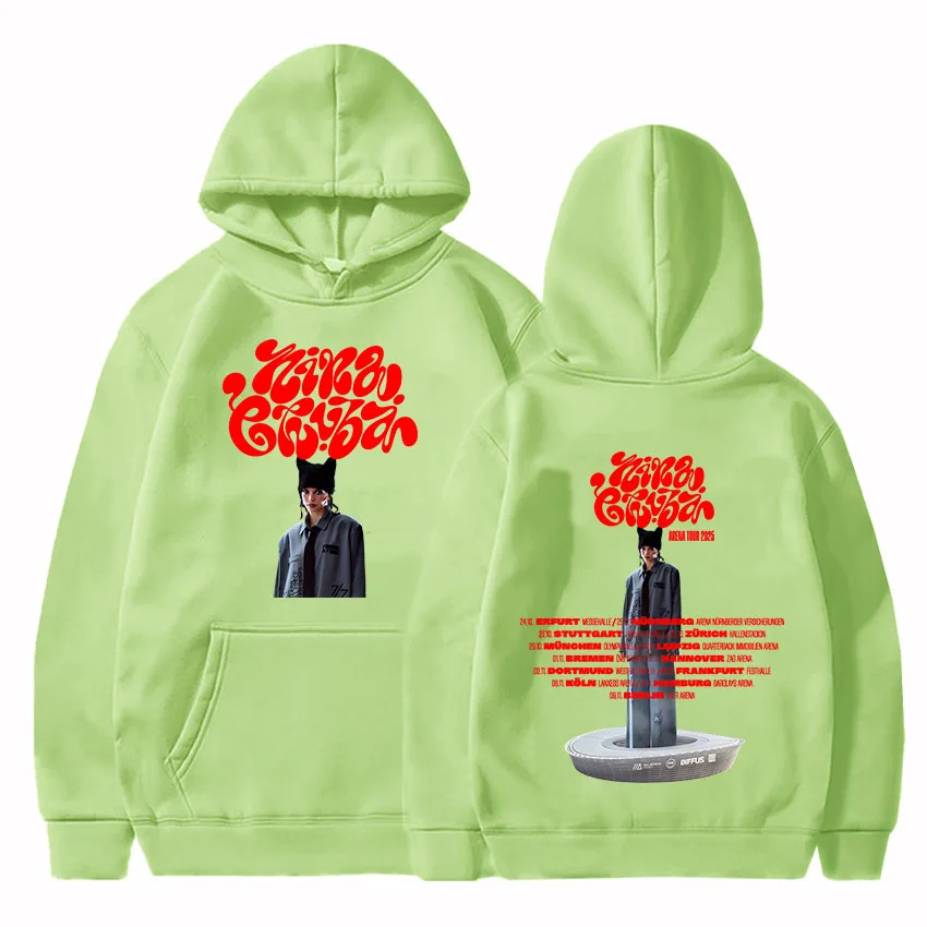 Arena Tour 2025 Nina Chuba Hoodies Sudaderas Para Mujer Winter Women Men Clothing Singer Printing Sweatshirts Casual Pullovers