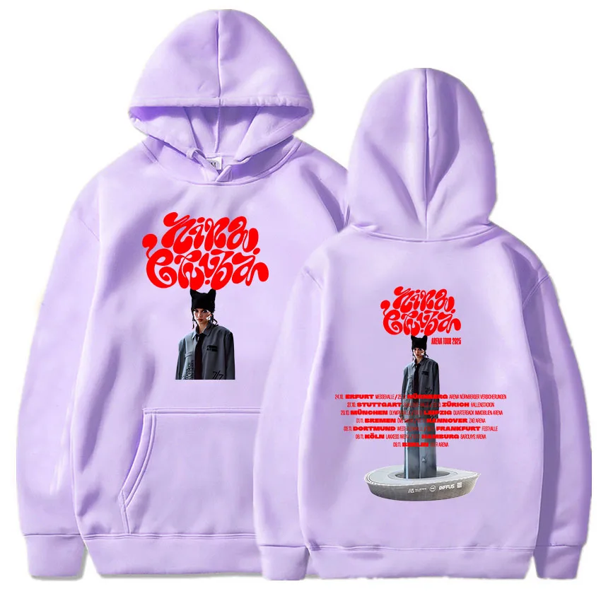 Arena Tour 2025 Nina Chuba Hoodies Sudaderas Para Mujer Winter Women Men Clothing Singer Printing Sweatshirts Casual Pullovers