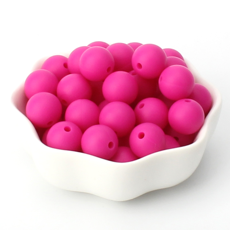 40pcs 9/12/15mm Silicone Round Beads for Pen Decor Jewelry Making DIY Pendant Bracelet Chain Keychain Bulk Handmade ﻿Wholesale
