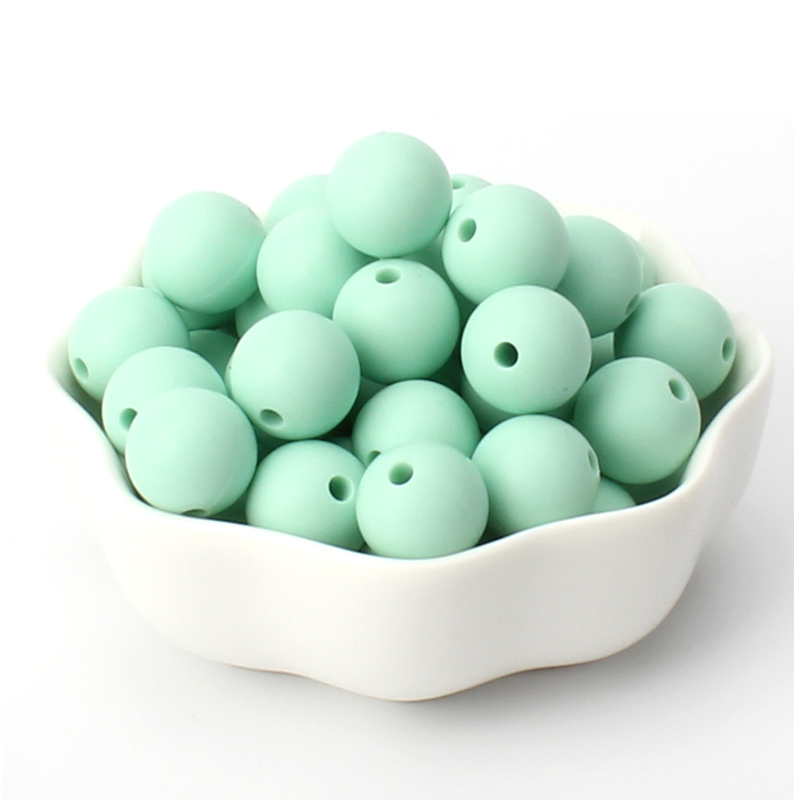 40pcs 9/12/15mm Silicone Round Beads for Pen Decor Jewelry Making DIY Pendant Bracelet Chain Keychain Bulk Handmade ﻿Wholesale