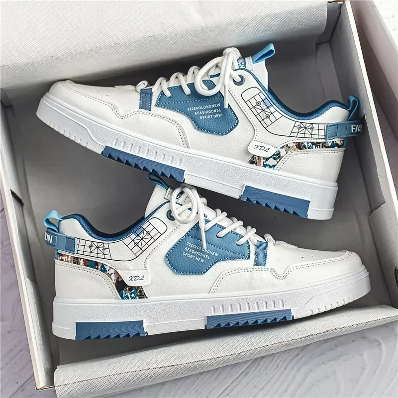 2025 mode hommes décontracté plate-forme baskets à lacets formateurs étudiant Sneakes hommes chaussures vulcanisées baskets de T