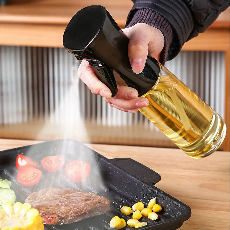 Bouteille de pulvérisation d'huile d'olive pour barbecue, pulvérisateur d'huile d'olive en plastique, bouteille vide, bouteille 