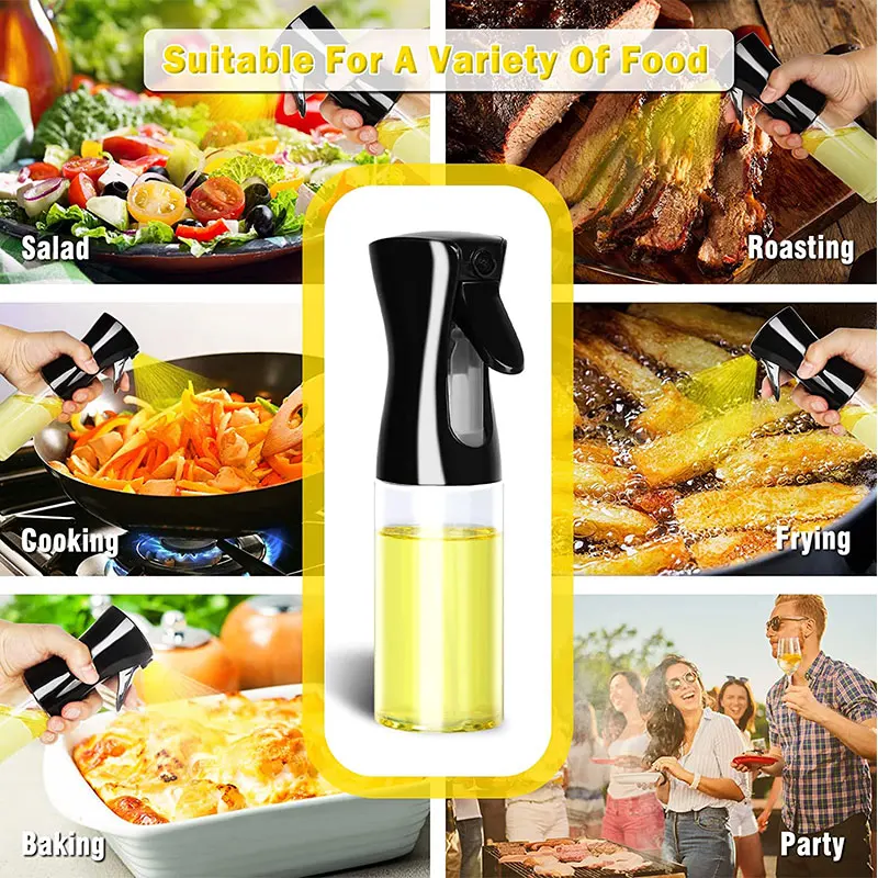 Bouteille de pulvérisation d'huile d'olive pour barbecue, pulvérisateur d'huile d'olive en plastique, bouteille vide, bouteille 