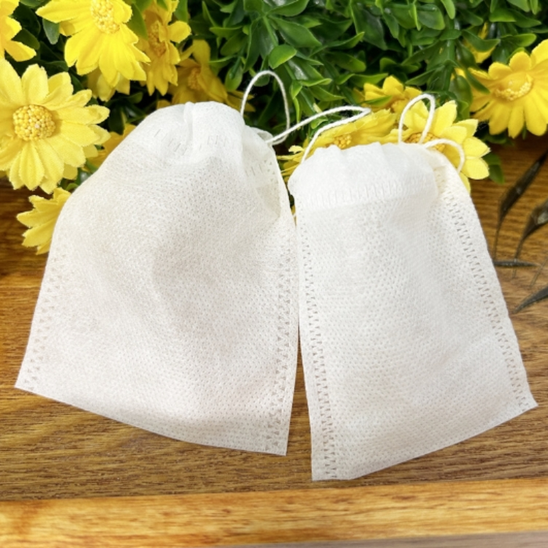 100/200PCS Disposable Tea Filter Bags Non-woven Fabric Tea Bag with Drawstring Kitchen Filter Paper for Coffee Herb Loose Tea