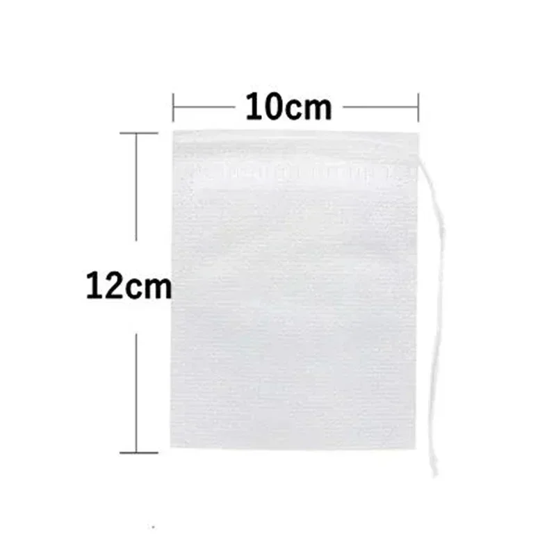 100/200PCS Disposable Tea Filter Bags Non-woven Fabric Tea Bag with Drawstring Kitchen Filter Paper for Coffee Herb Loose Tea