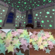 100pcs 3D Stars Glow In The Dark Luminous Fluorescent Three-Color Mixing Wall Stickers Living Home Decor For Kids Rooms 1016