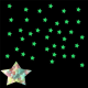100pcs 3D Stars Glow In The Dark Luminous Fluorescent Three-Color Mixing Wall Stickers Living Home Decor For Kids Rooms 1016
